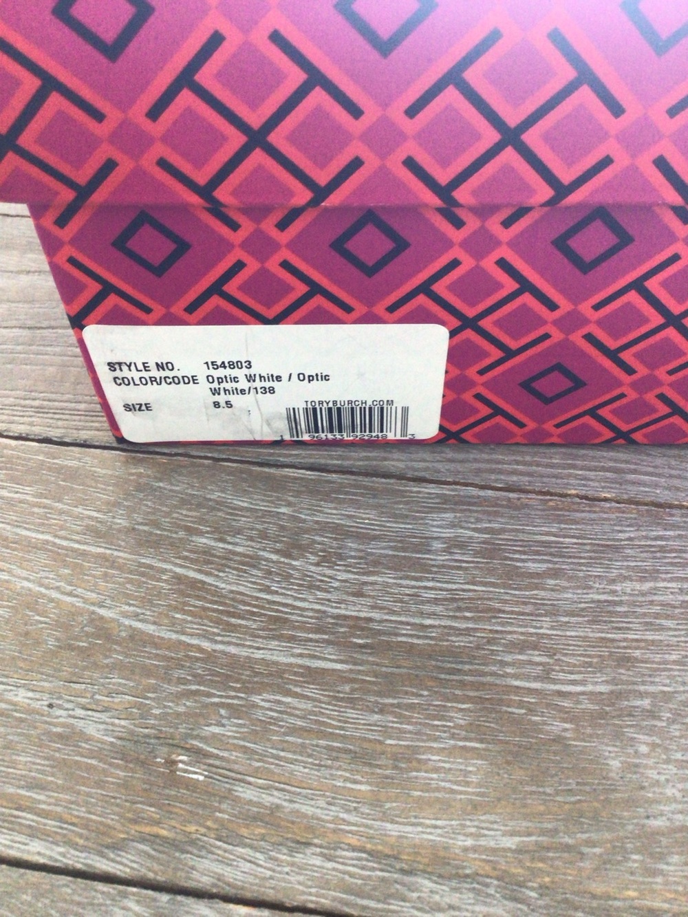 NIB Tory Burch everly slide optic white Size 8.5 - Picture 5 of 7